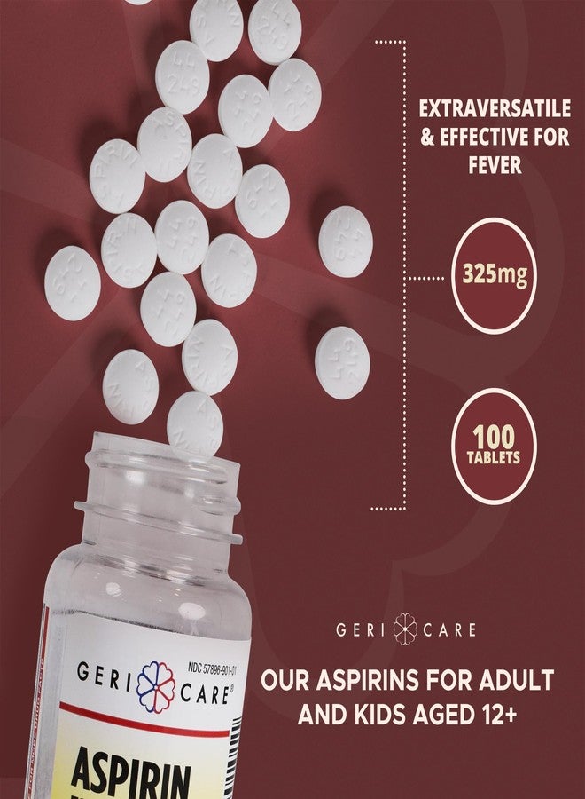 GeriCare Bottled Aspirin 325mg 100 Count Bottle (Pack of 1) - Image 5